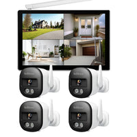 SriHome NVS010 10.1’’ NVR with 10.1’’ Screen 4 x Wi-Fi 5MP Security Cameras Set - SriHome