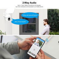 SriHome SH039 5MP Floodlight Panel Wi-Fi Smart Security Camera 2.4G + 5G Wi-Fi - SriHome