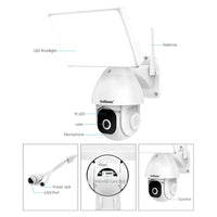 SriHome SH039 5MP Floodlight Panel Wi-Fi Smart Security Camera 2.4G + 5G Wi-Fi - SriHome