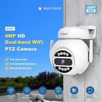 SriHome SH047 4MP Wi-Fi Security Camera with Spotlights IR Nightvision 2-Way Audio - SriHome