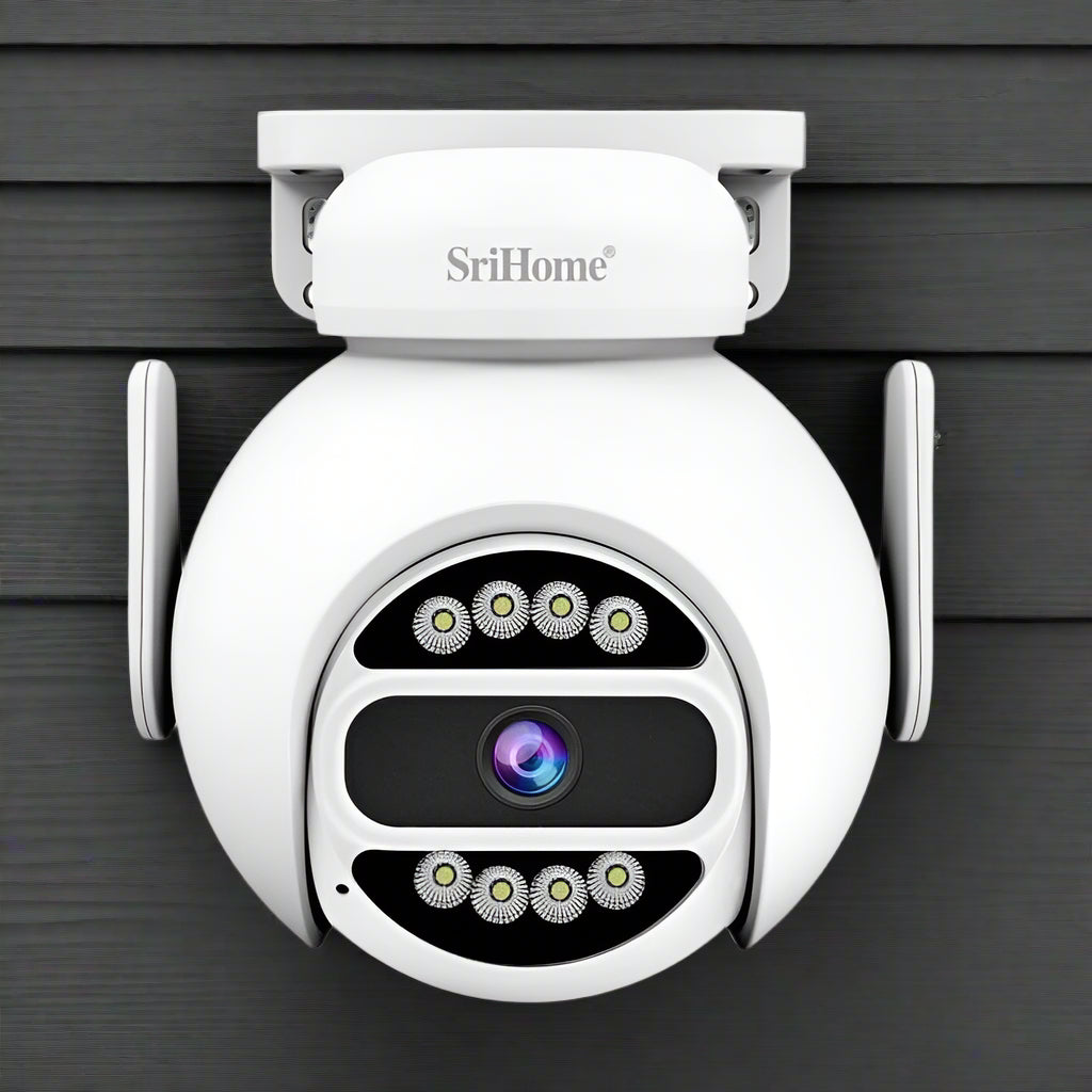 SriHome SH047 4MP Wi-Fi Security Camera with Spotlights IR Nightvision ...