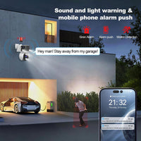 SriHome SH055 4MP + 2MP + 2MP 5X Optical Zoom Wi-Fi Tri-Lens PTZ Camera Panoramic View (Copy) - SriHome