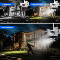 SriHome SH066 4-In-1 Quad Lens Wi-Fi Smart Security Camera - SriHome
