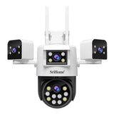 SriHome SH066 4-In-1 Quad Lens Wi-Fi Smart Security Camera - SriHome