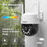 Srihome SH072 4K 8MP PTZ Security Camera | AI Auto-Tracking Dual-Band WiFi & Full-Color Night Vision - SriHome