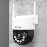Srihome SH072 4K 8MP PTZ Security Camera | AI Auto-Tracking Dual-Band WiFi & Full-Color Night Vision - SriHome