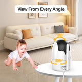 5’’ LCD Video Baby Monitor and Pan/Tilt Camera 2-Way Talk Lullaby Temp Monitoring - Noco
