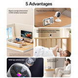 Yesido KM26 | 3.5-inch Wireless Video Baby Monitor with HD Night Vision & Crying Detection - Yesido