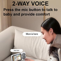 Yesido KM26 | 3.5-inch Wireless Video Baby Monitor with HD Night Vision & Crying Detection - Yesido