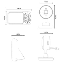 Yesido KM26 | 3.5-inch Wireless Video Baby Monitor with HD Night Vision & Crying Detection - Yesido