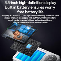 Yesido KM26 | 3.5-inch Wireless Video Baby Monitor with HD Night Vision & Crying Detection - Yesido