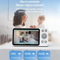 Yesido KM28 Smart 5-inch HD WiFi Baby Monitor with Crying/Motion Detection Phone App Secure Night Vision and Two-Way Intercom - Yesido