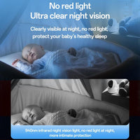 Yesido KM28 Smart 5-inch HD WiFi Baby Monitor with Crying/Motion Detection Phone App Secure Night Vision and Two-Way Intercom - Yesido