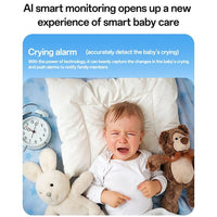Yesido KM28 Smart 5-inch HD WiFi Baby Monitor with Crying/Motion Detection Phone App Secure Night Vision and Two-Way Intercom - Yesido