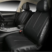 Universal Fit PU Leather Car 5 Seat Covers and Headrest Covers Grey Noco