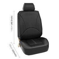 Universal Fit PU Leather Car 5 Seat Covers and Headrest Covers Grey Noco