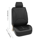 Universal Fit PU Leather Car 5 Seat Covers and Headrest Covers Grey Noco
