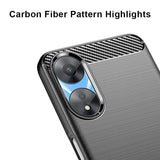 Oppo A58 5G / A58X / A78 5G Carbon Brushed Texture Phone Cover - Cover Noco