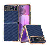 Motorola Moto Razr 40 Carbon Texture Electroplated Cover Navy Noco