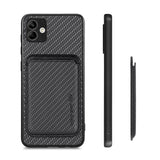 Samsung Galaxy A04 4G Carbon Magsafe Cover with Removable Card Wallet - Cover Noco