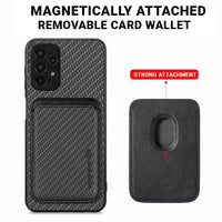 Samsung Galaxy A13 4G Carbon Magsafe Cover with Removable Card Wallet - Cover Noco