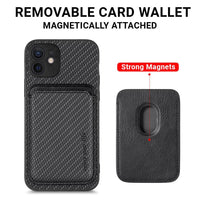 Apple iPhone 11 Carbon Magsafe Cover with Removable Card Wallet - Cover Noco