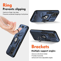 Motorola Moto G04 / G24 Sliding Camera Cover Protective Case with Ring/Stand - Noco