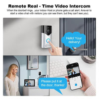 SriHome 4MP Smart Doorbell Camera and Monitor. Phone App Control and Notifications - Noco