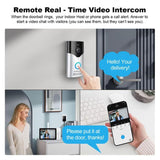 SriHome 4MP Smart Doorbell Camera and Monitor. Phone App Control and Notifications - Noco