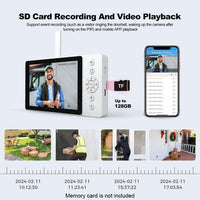 SriHome 4MP Smart Doorbell Camera and Monitor. Phone App Control and Notifications - Noco
