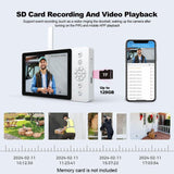 SriHome 4MP Smart Doorbell Camera and Monitor. Phone App Control and Notifications - Noco