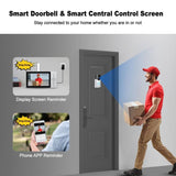 SriHome 4MP Smart Doorbell Camera and Monitor. Phone App Control and Notifications - Noco