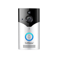 SriHome 4MP Smart Doorbell Camera and Monitor. Phone App Control and Notifications - Noco