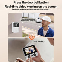Yesido KM27 | Wireless Video Intercom Doorbell with 4.3-inch HD Display and Night Vision Camera - Yesido