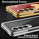 Samsung Galaxy Z Fold 3 Electroplated Frame Glass Rear Panel Rigid Cover - Cover Noco