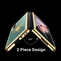 Samsung Galaxy Z Fold 3 Electroplated Frame Glass Rear Panel Rigid Cover - Cover Noco