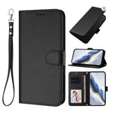 Doogee Note59 / 59 Pro / 59 Pro+ Flip Front Phone Cover Card Slots PU Leather - Smooth Black - Noco
