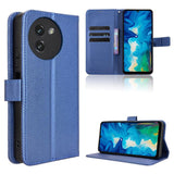 Ulefone Note59 / 59 Pro Flip Front Phone Cover Card Slots Diamond Texture - Blue - Noco