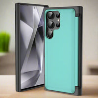 Samsung Galaxy S23 Ultra HardCase Card Holder Flip Cover - Cyan - Noco