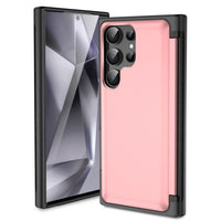 Samsung Galaxy S24 Ultra HardCase Card Holder Flip Cover - Pink Noco