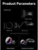 Essager T2 15W MagSafe Magnetic Car Charger with TEC Active Cooling – 2in1 Dash or Vent Mount - Essager
