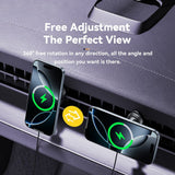 Essager ZJ31 15W Magnetic Car Wireless Charger – RGB Breathing Light & Fast Charge - Essager