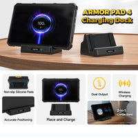 Ulefone Armor Pad 4 Tablet 10W Charging Dock Tablet Stand - Ulefone