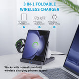 F16A Fold/Flip/Normal Phone 15W Wireless Charging Station Watch and Pods - Noco