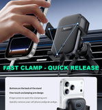 Yesido C318 15W Wireless Charging Mount | 15W Fast Charge Clamping Holder - Yesido