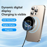 Yeside DS28 15W Magnetic Wireless Charger LED Charging Speed Display - Yesido