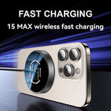Yeside DS28 15W Magnetic Wireless Charger LED Charging Speed Display - Yesido