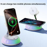 Yeside DS31 15W 3-in-1 Magnetic Wireless Charging Station RGB LED - Yesido