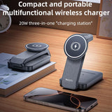 Yeside S26 15W 3-in-1 Magnetic Wireless Charging Station Phone/Watch/Pods - Yesido