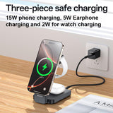 Yeside S26 15W 3-in-1 Magnetic Wireless Charging Station Phone/Watch/Pods - Yesido